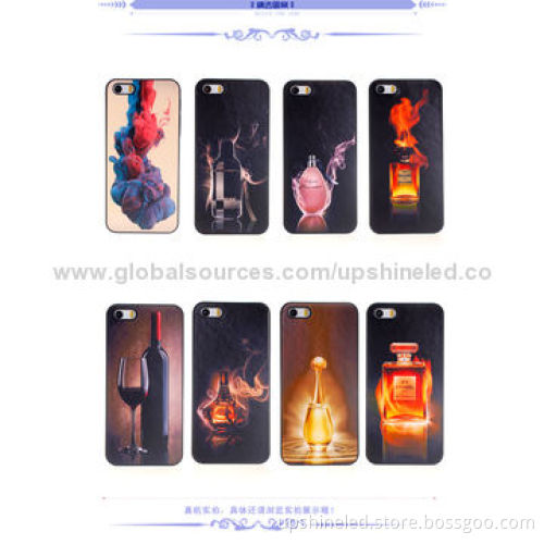 PC Cases for iPhone with Red Wine Printing, OEM/ODM Orders Welcomed